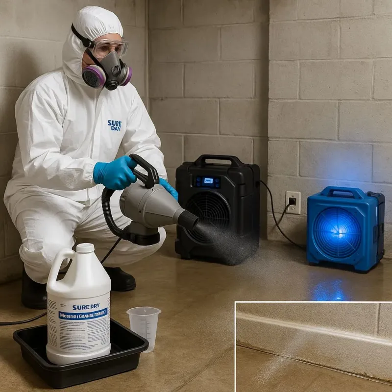 Sanitization and Odor Removal process in Blossburg, PA